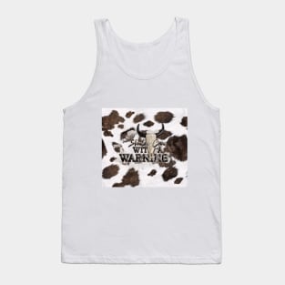 Bull skull fur Tank Top